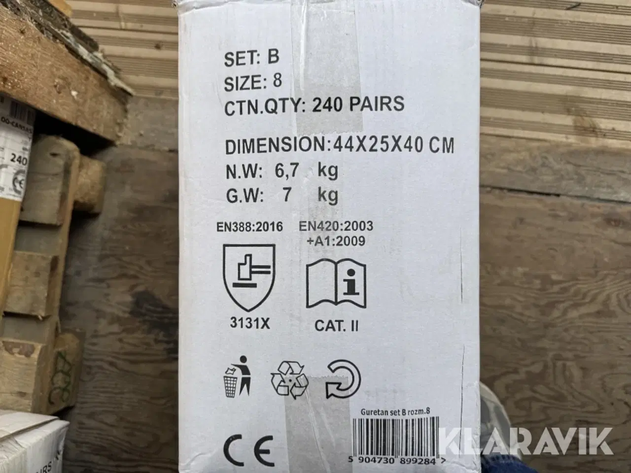 Billede 4 - Arbejdshandsker sort 2 kasse (480 par)