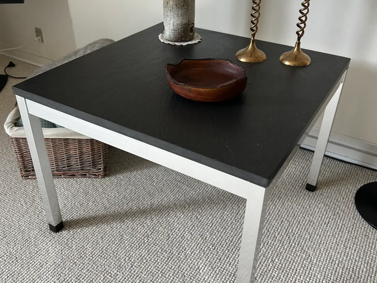 Billede 1 - Lille sofabord i sort sliffer