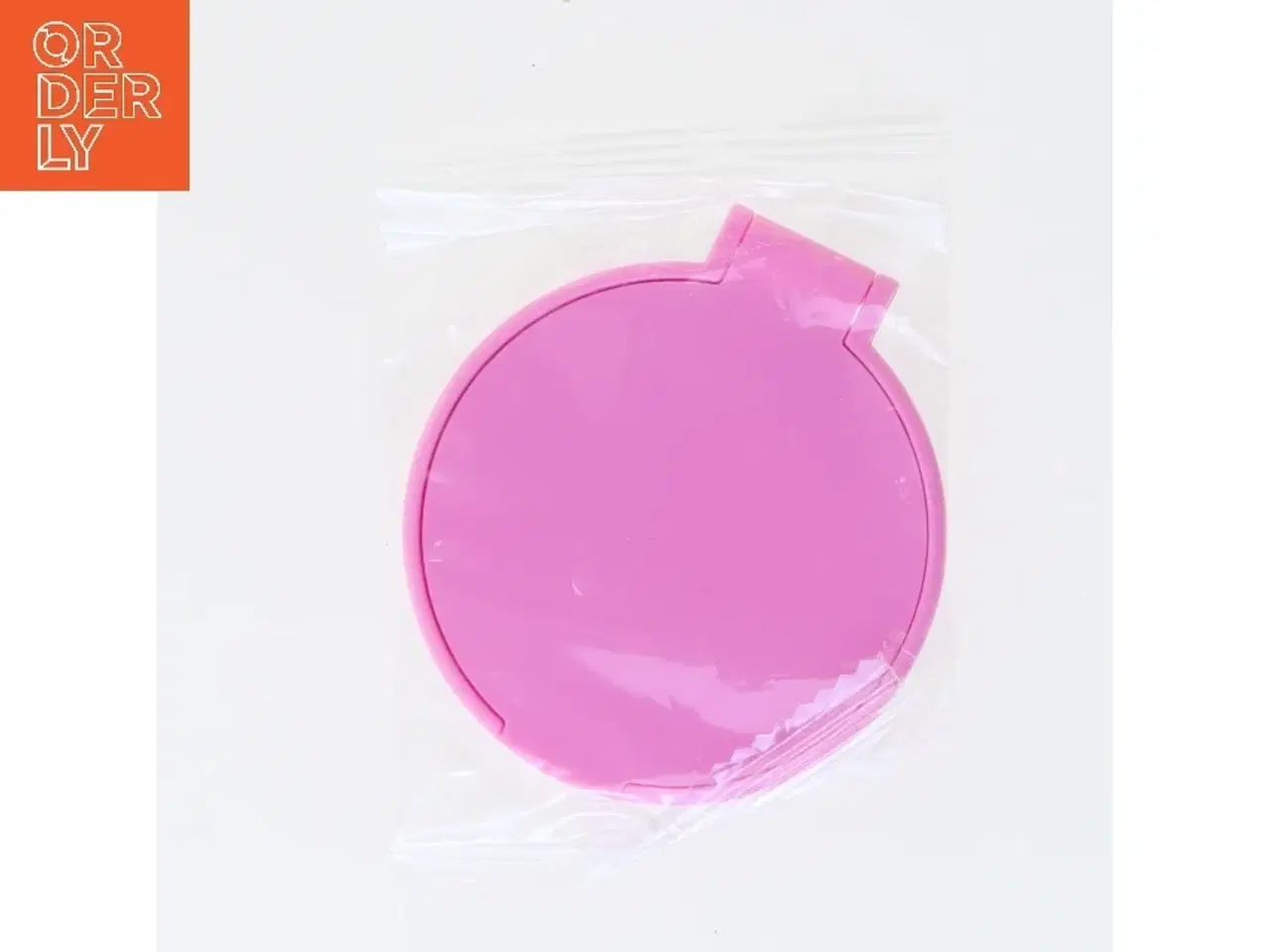 Billede 1 - Rund pink plastbeholder (str. Ø 6,5 cm)