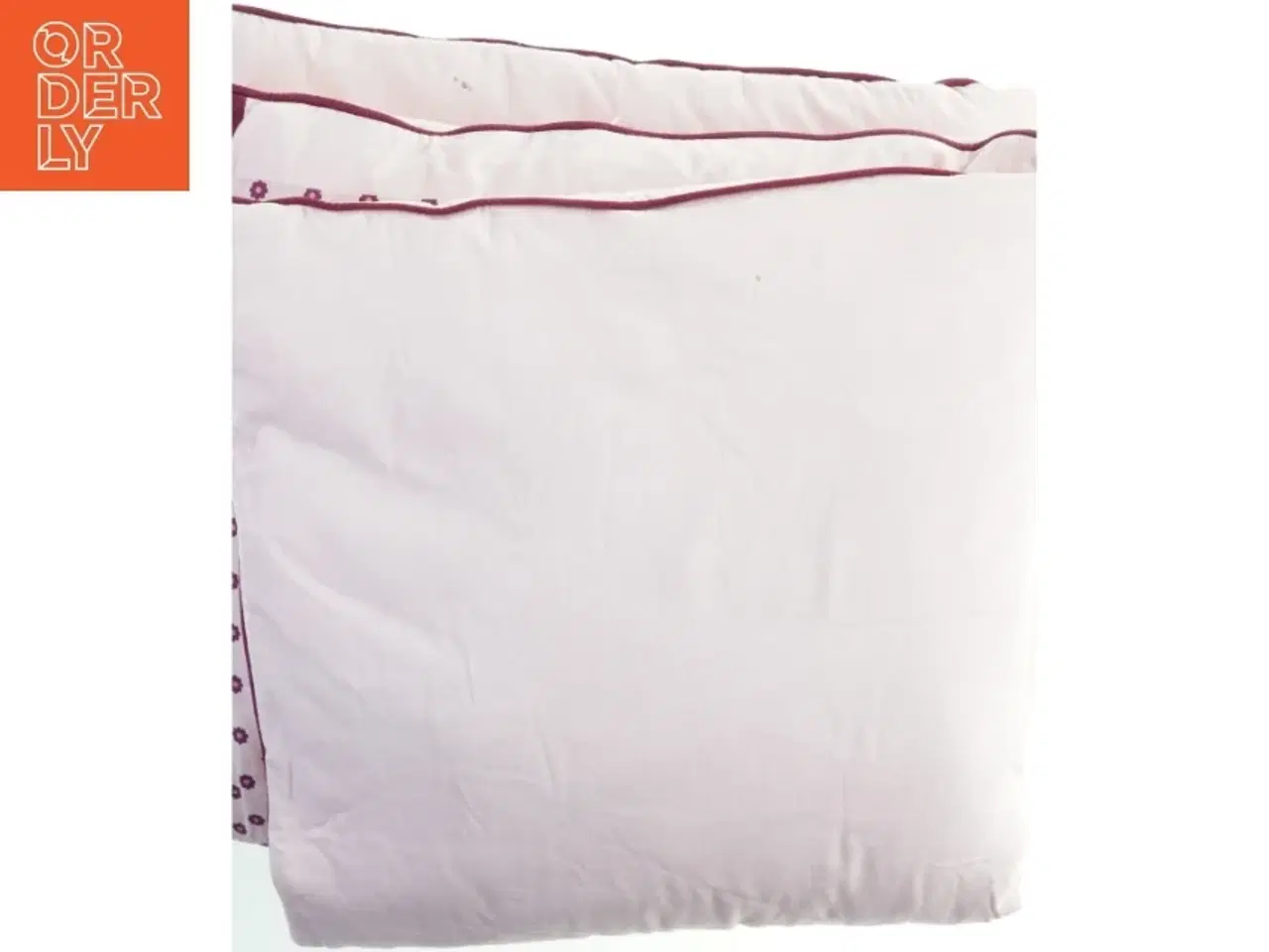 Billede 2 - Rosa mønstret tæppe (str. 98x98 cm)