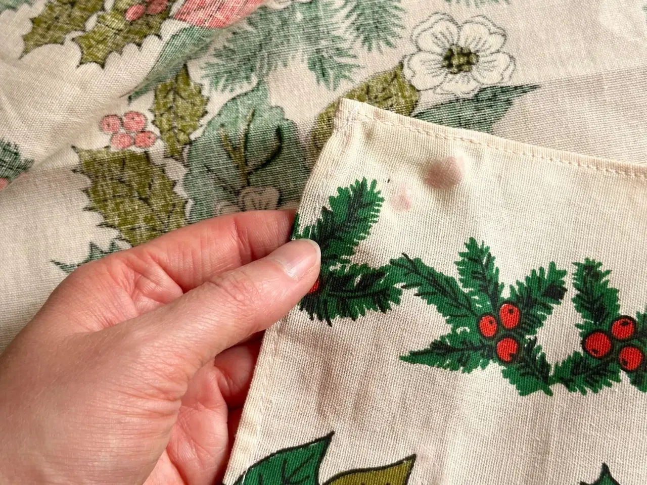 Billede 5 - Retro bordløber m print, 127 x 33 cm