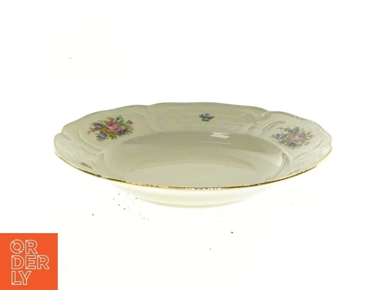 Billede 2 - Porcelænstallerkener med blomsterdekoration fra Rosenthal (str. 22 x 3 cm)