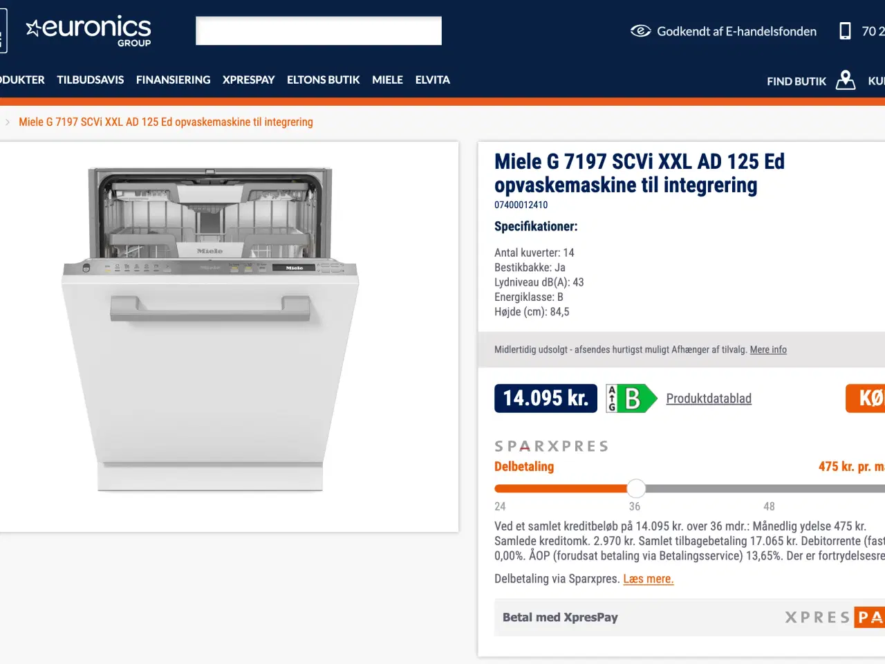 Billede 16 - Næsten helt ny Miele G 7197 SCVi XXL