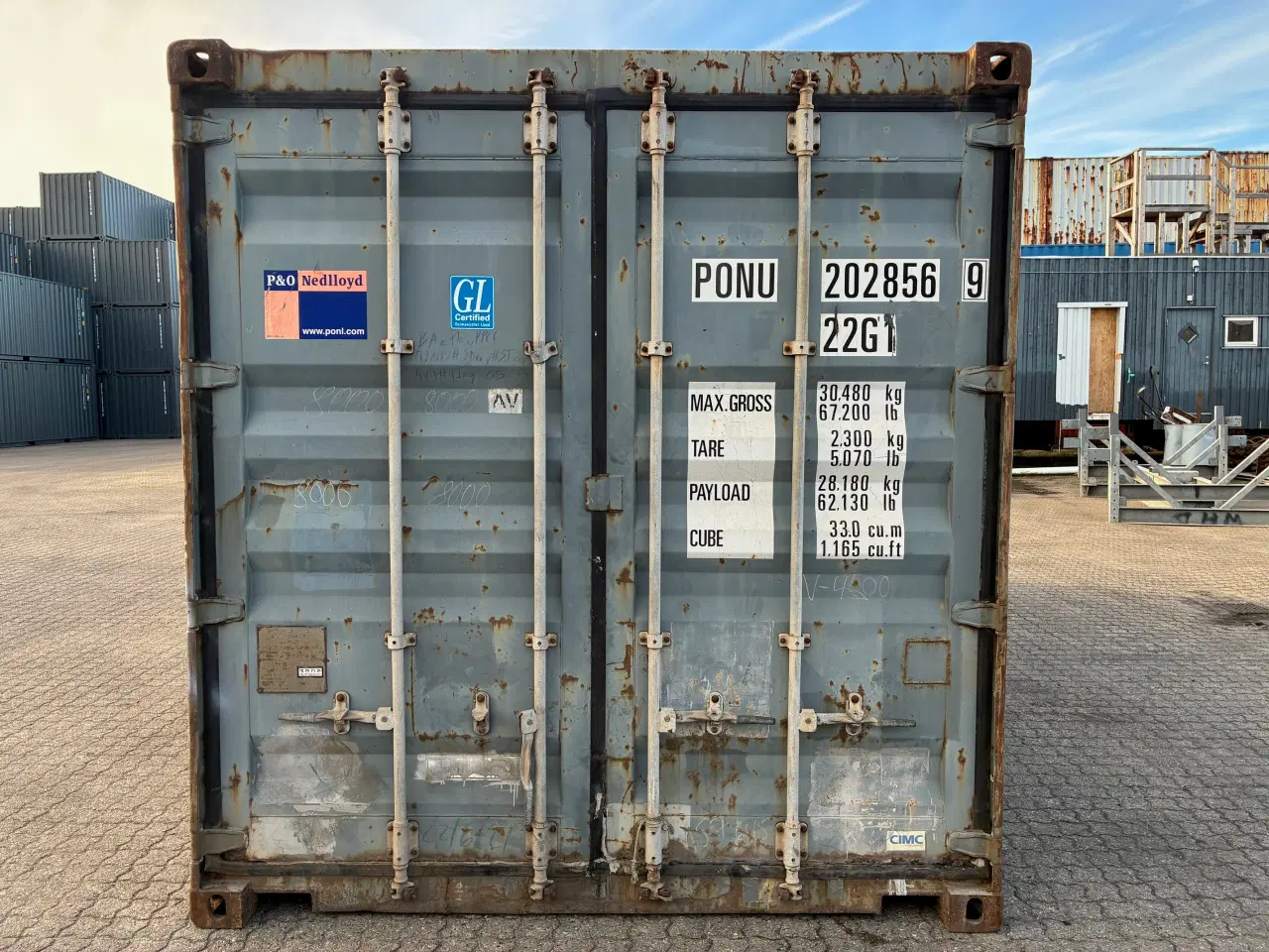 Billede 1 - 20 fods Container- ID: PONU 202856-9 
