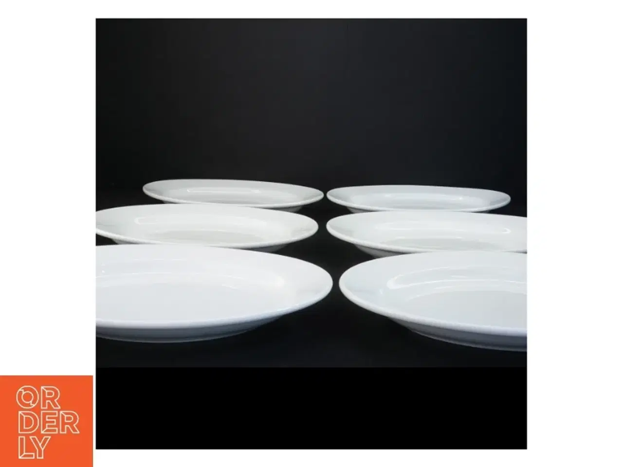 Billede 3 - Hvide Porcelænsplatter fra Ilva Home Collection (str. 29 x 19,5 x 3,5 cm)