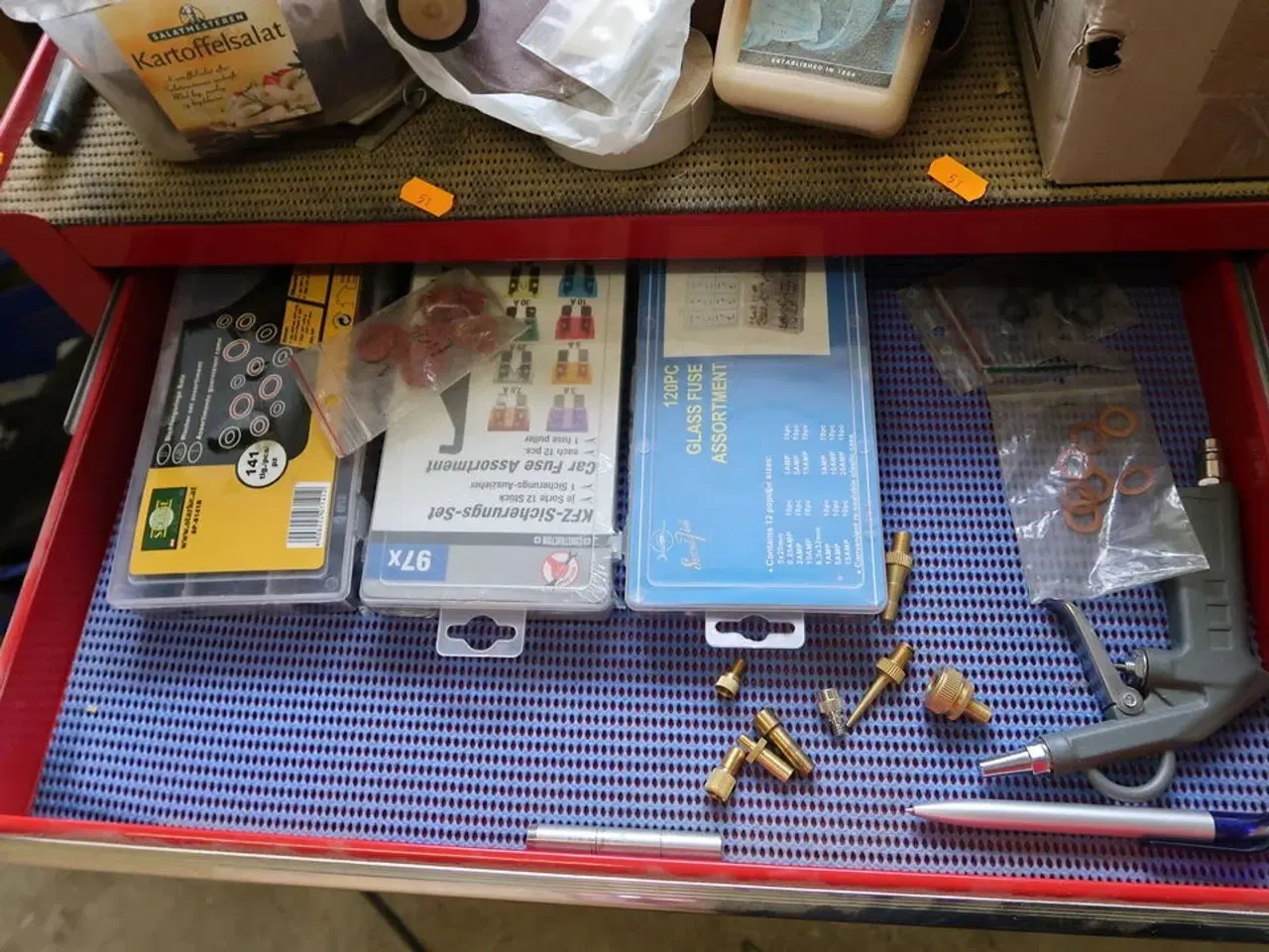 Billede 3 - Værktøjsvogn med div. Værktøj m.m.