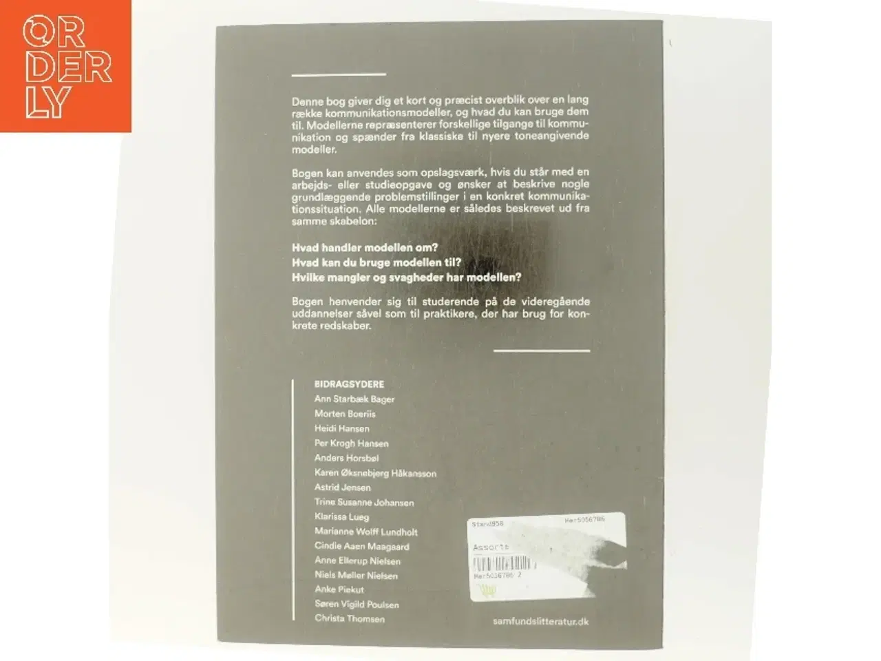 Billede 3 - Kommunikationsmodeller af Marianne Wolff Lundholt (Bog)