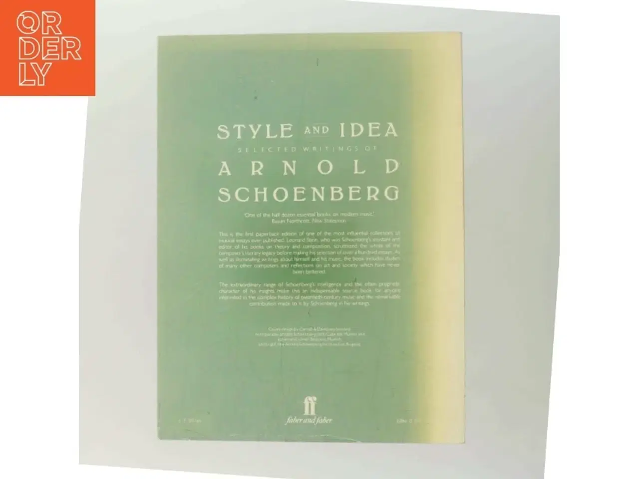 Billede 3 - Style and Idea af Arnold Schoenberg (Bog)