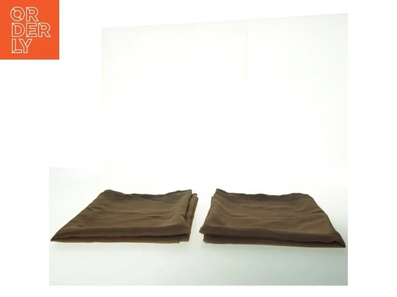Billede 5 - Brune smalle gardiner eller bordløbere i stof (str. 220 x 65 cm)