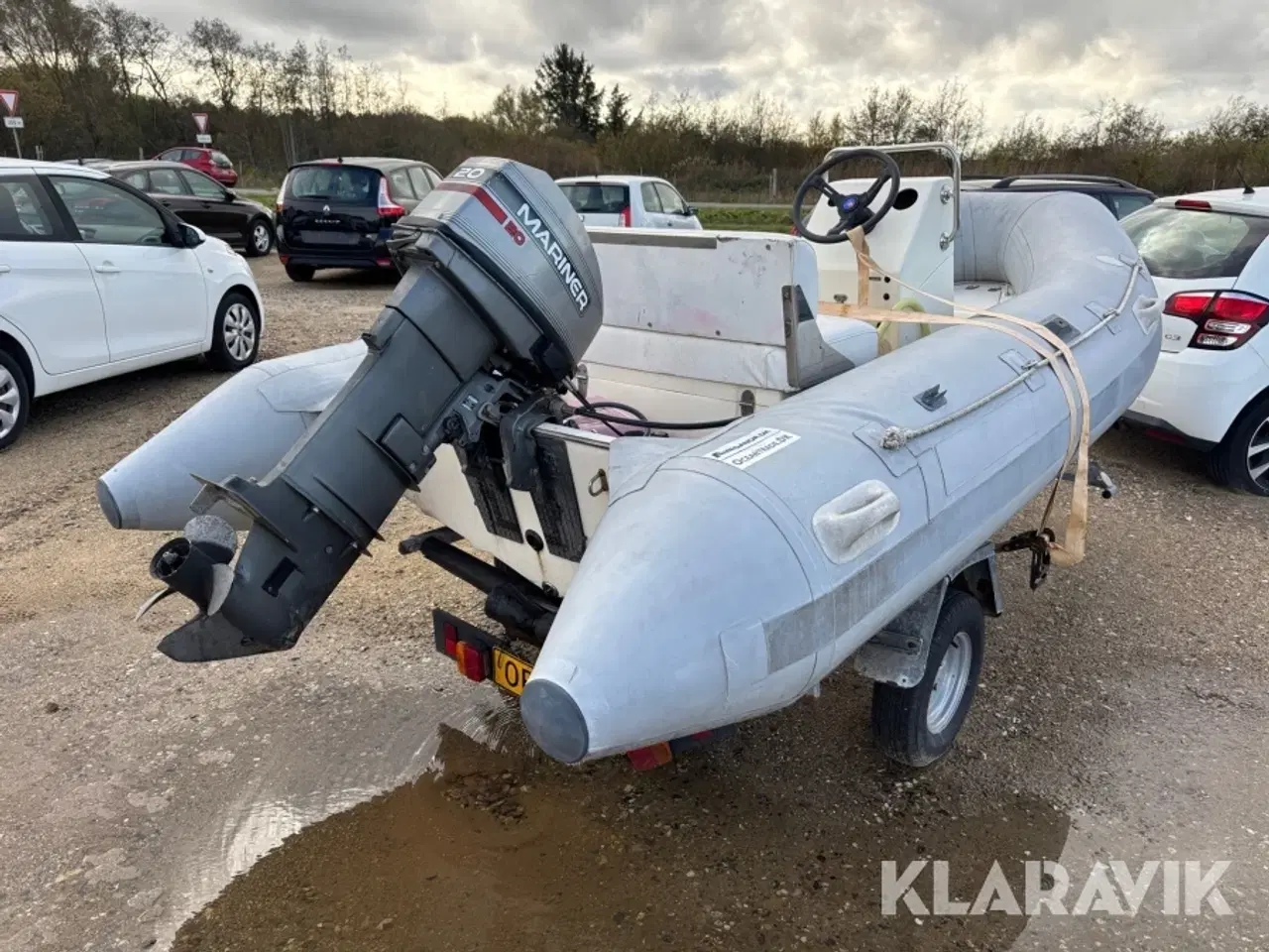 Billede 5 - RIB båd Brig 3,40 meter med 20 hk motor og vogn