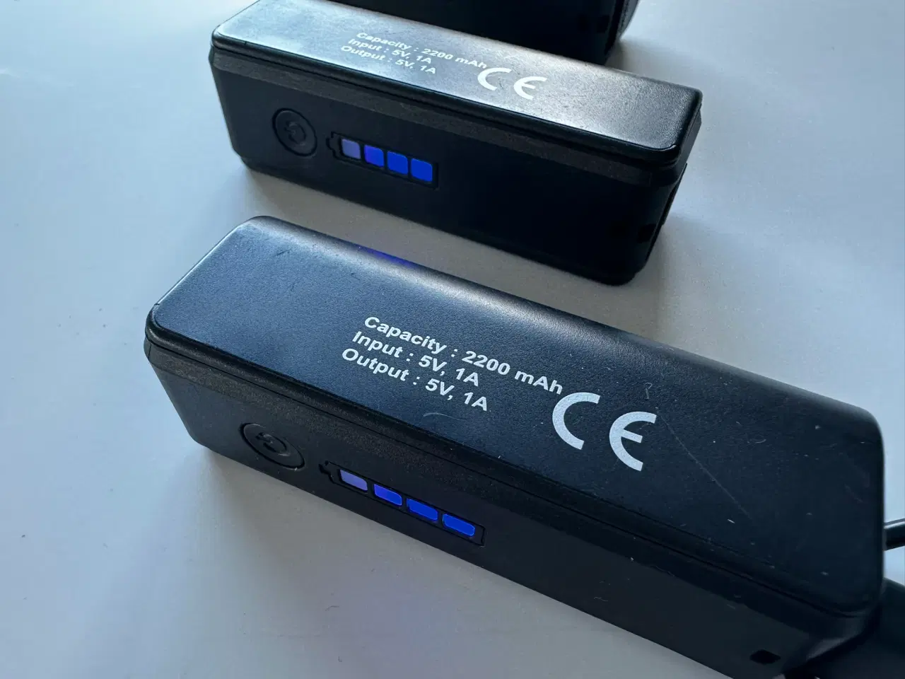Billede 3 - Powerbank, 2200 mah. med LED lommelygte - 3 stk. f