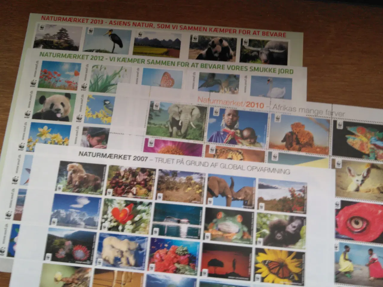 Billede 2 - Danmark, WWF Naturmærker 2007 -2020.