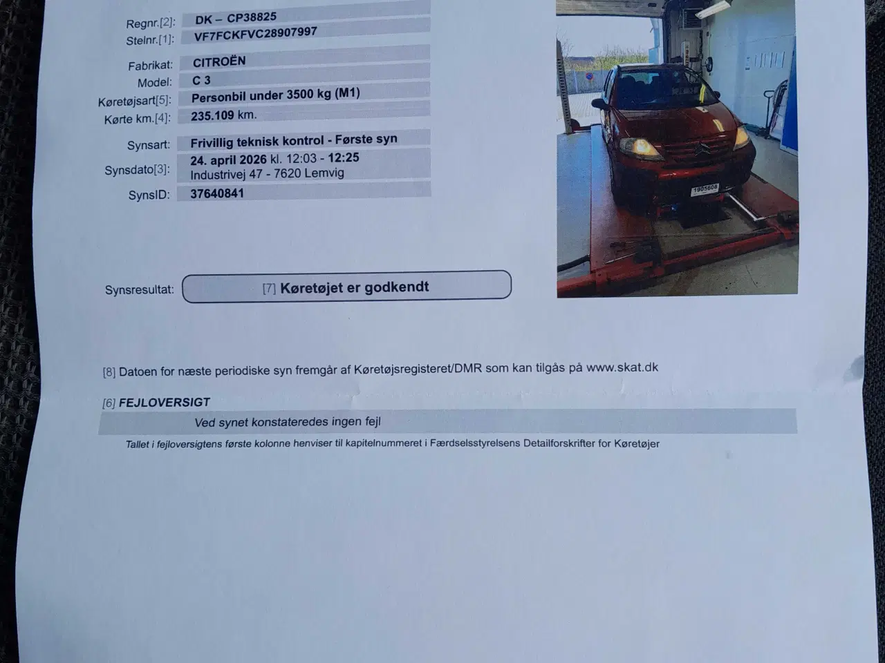 Billede 1 - Nysynet Citroën C3
