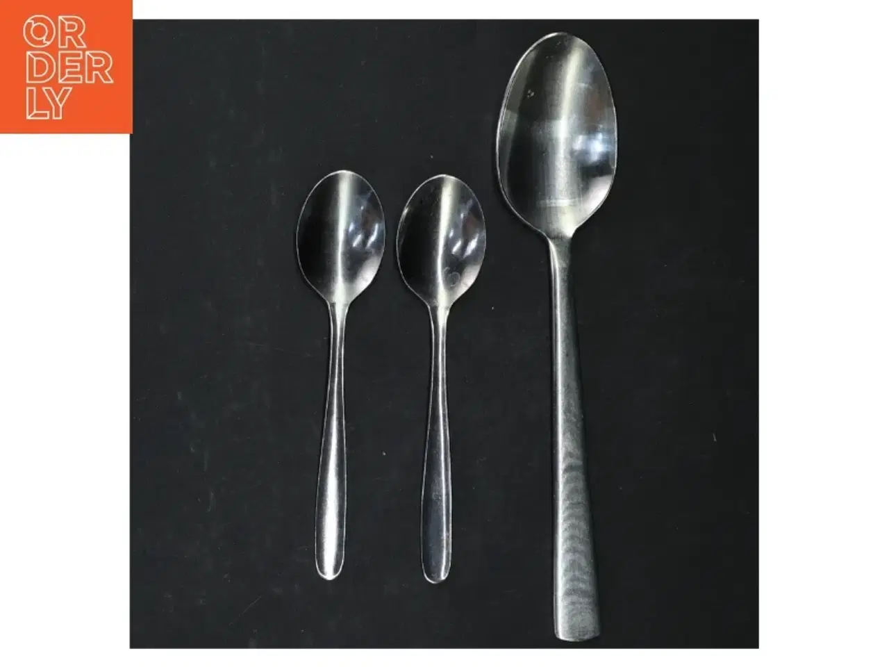 Billede 3 - Sølvskeer (str. 20. cm. og. 13 cm. 3 styk)