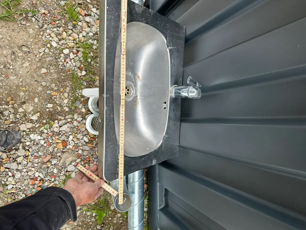 Billede 2 - Stålvask og blandingsbatteri 