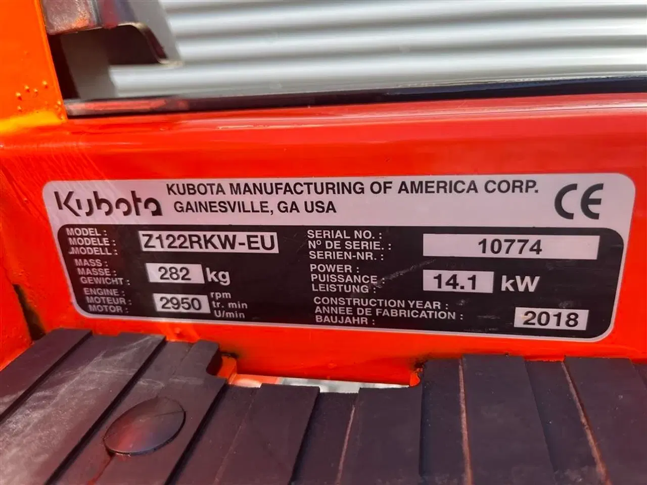 Billede 15 - Kubota Z122R Zeroturn med 2cylinderet Kawasaki motor