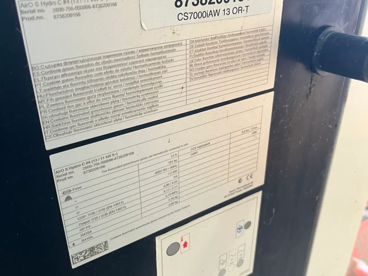 Billede 5 - Bosch luft til vand varmepumpe
