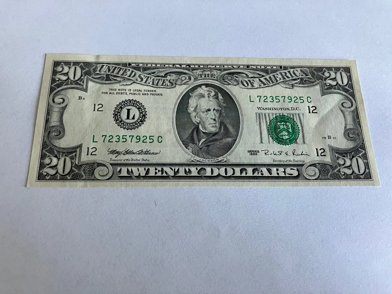 Billede 1 - 20 Dollars USA 1995