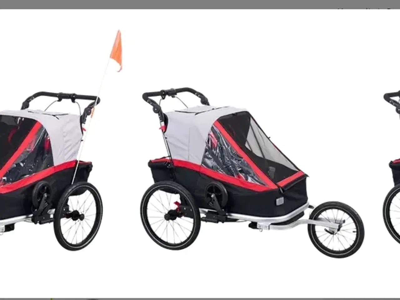 Billede 1 - Cykeltrailer, klapvogn, løbevogn