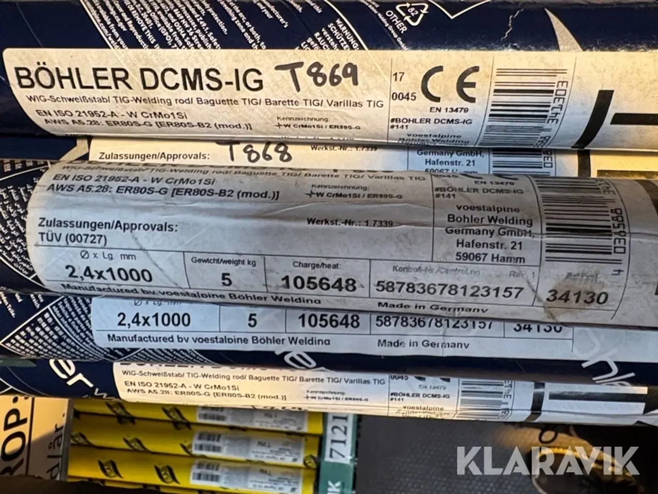 Billede 4 - Svejsetråd Böhler DXMS-IG - 14 ruller