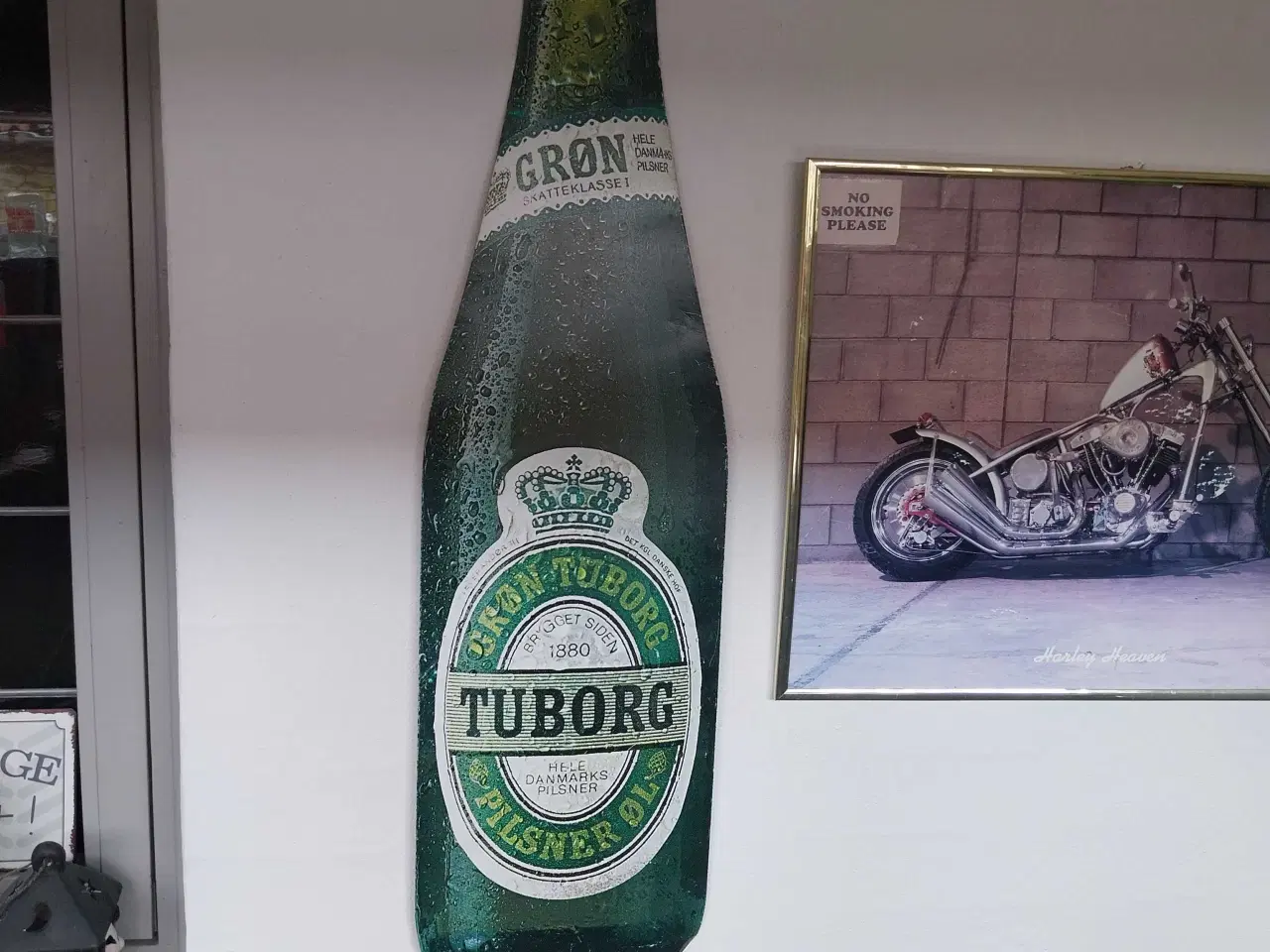 Billede 2 - Tuborg metal skilt – 85 cm – Retro flaske