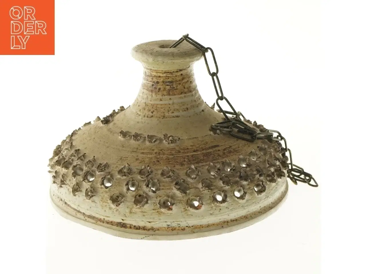 Billede 1 - Keramisk pendel lampe (str. 22x35 cm)