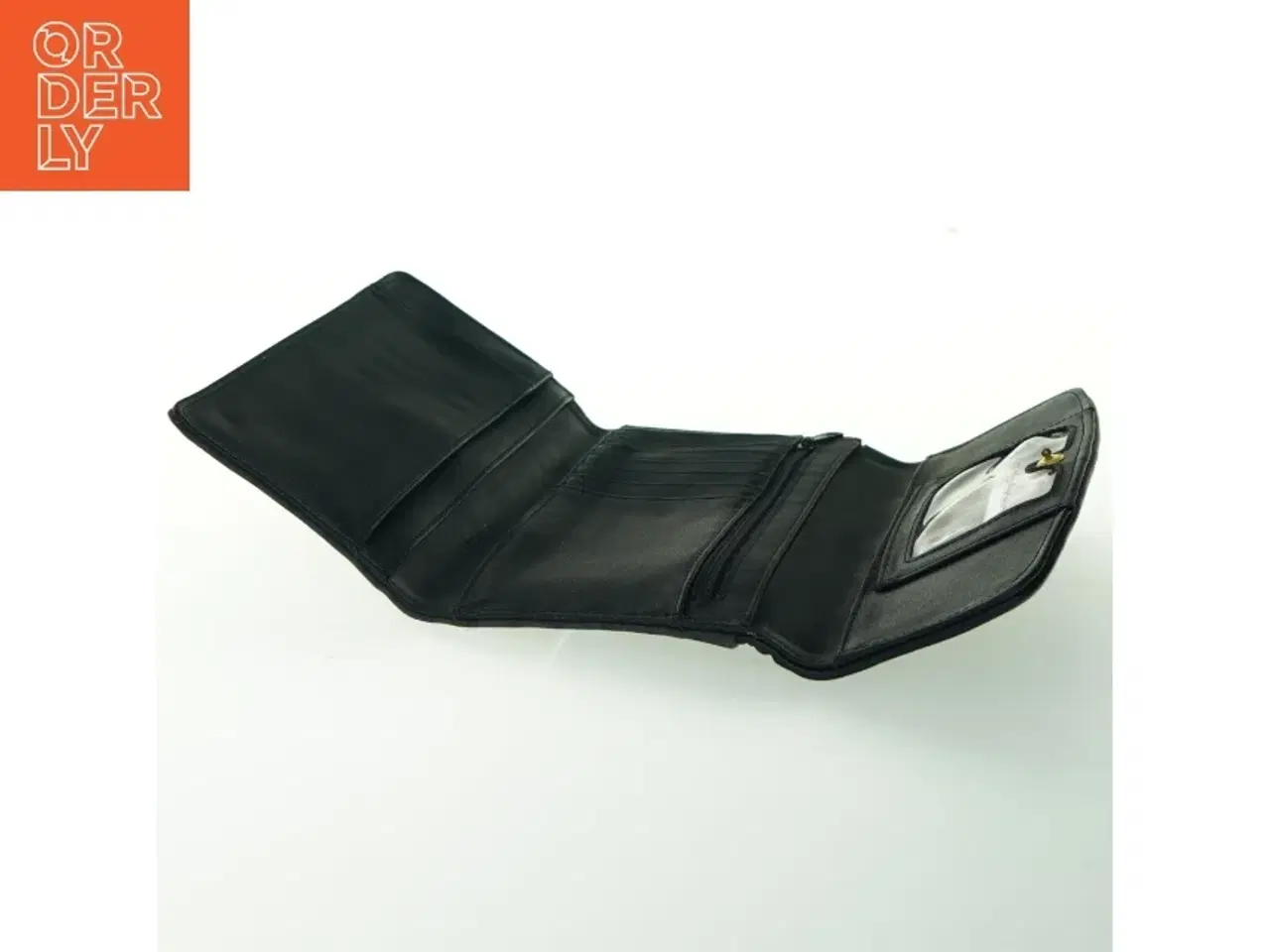 Billede 5 - Sort læderpung fra Liz Claiborne (str. 20x11,5 cm)