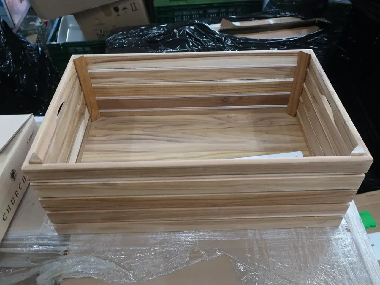 Billede 2 - 5 stk. kasser af teak 32,5x53 cm.