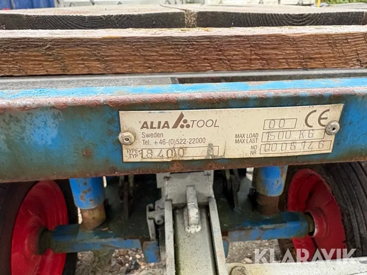 Billede 8 - Trækvogne med løft 3 styk ALIA TOOL