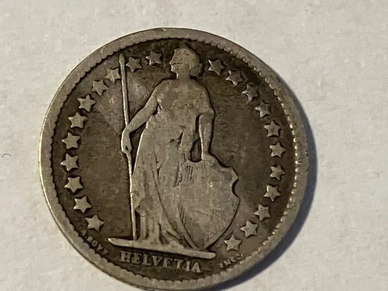 Billede 2 - 1/2 Franc Switzerland 1879