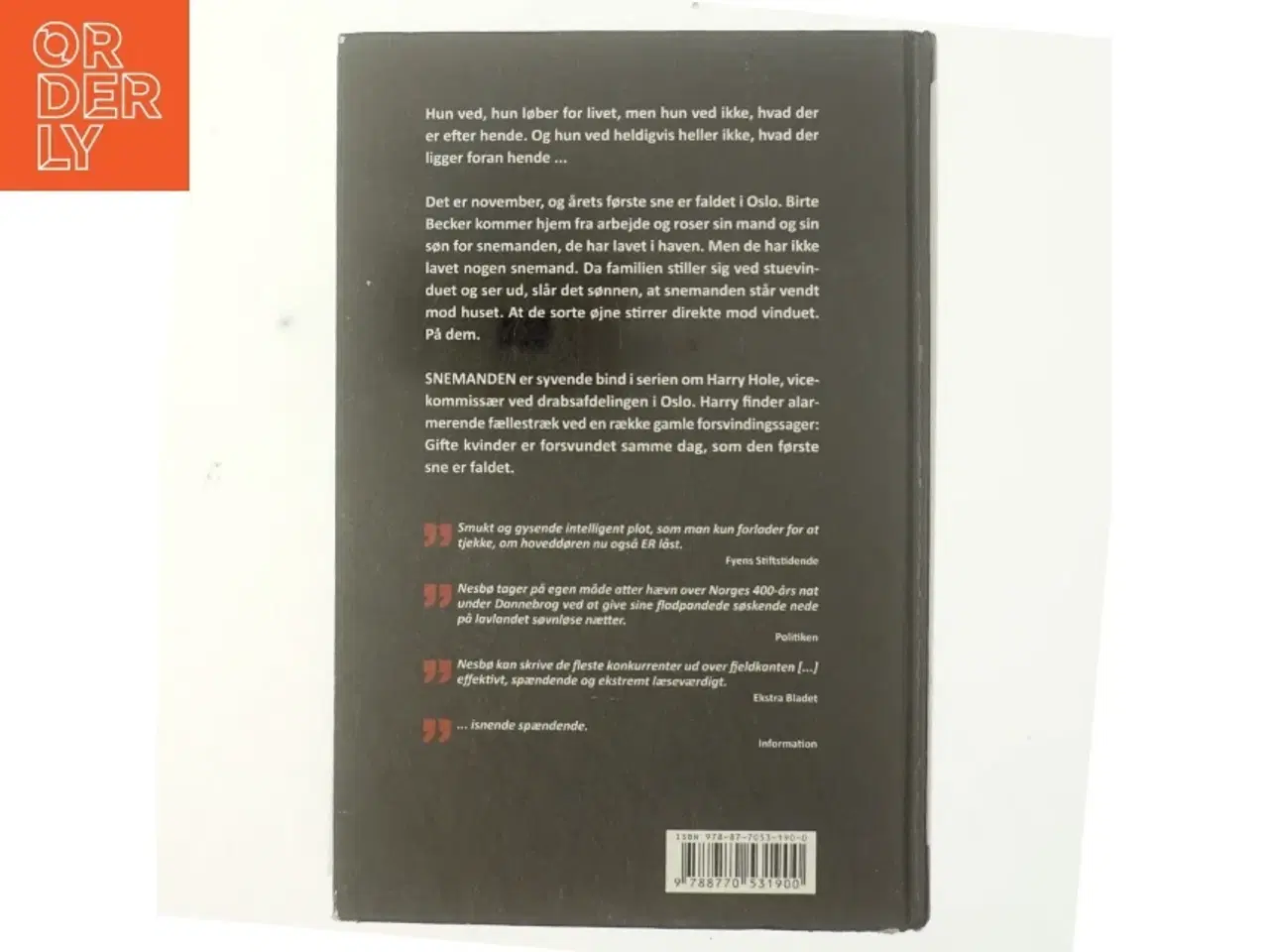 Billede 3 - Snemanden af Jo Nesbø (Bog)