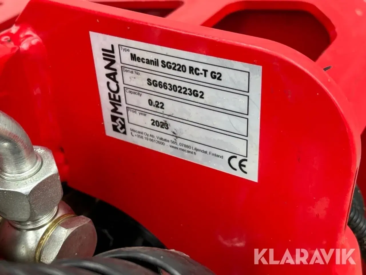 Billede 4 - træfældningsgrab med kædesav MECANIL SG220 RC-T G2