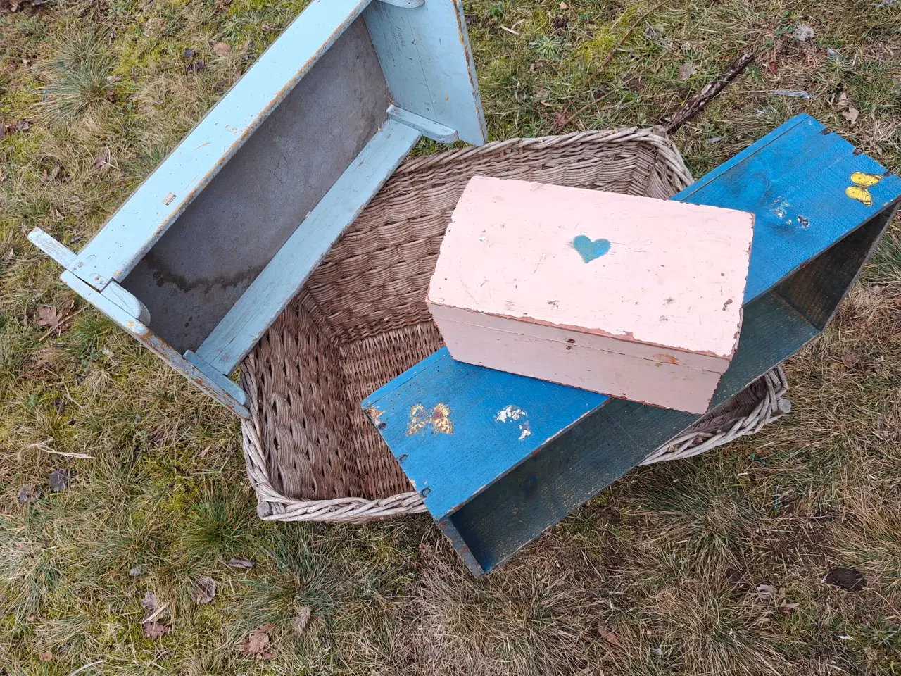 Billede 12 - Stor gammel flet kurv