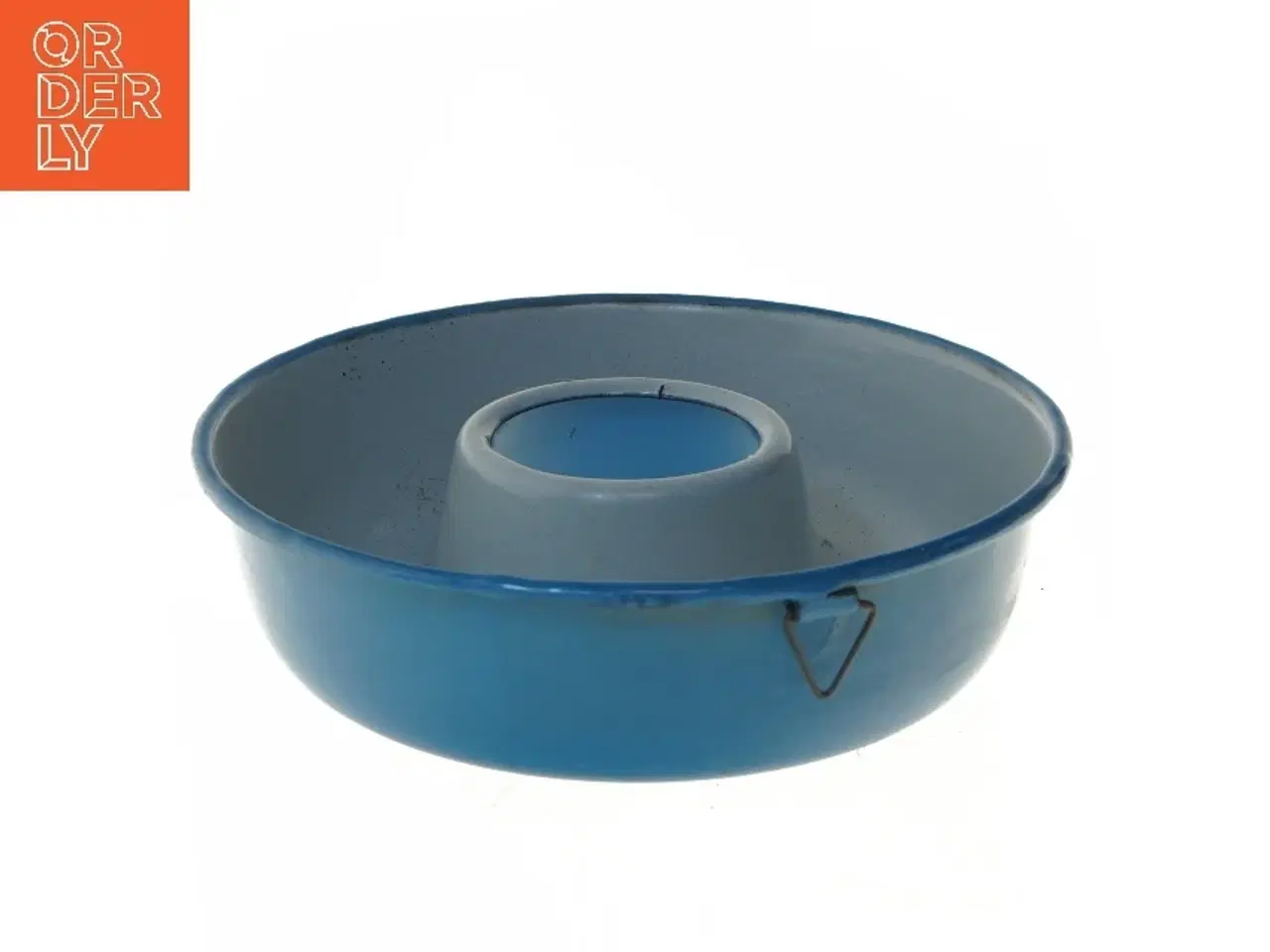 Billede 1 - Blå rund kugleformet gryde (str. Ø 21,5 cm)