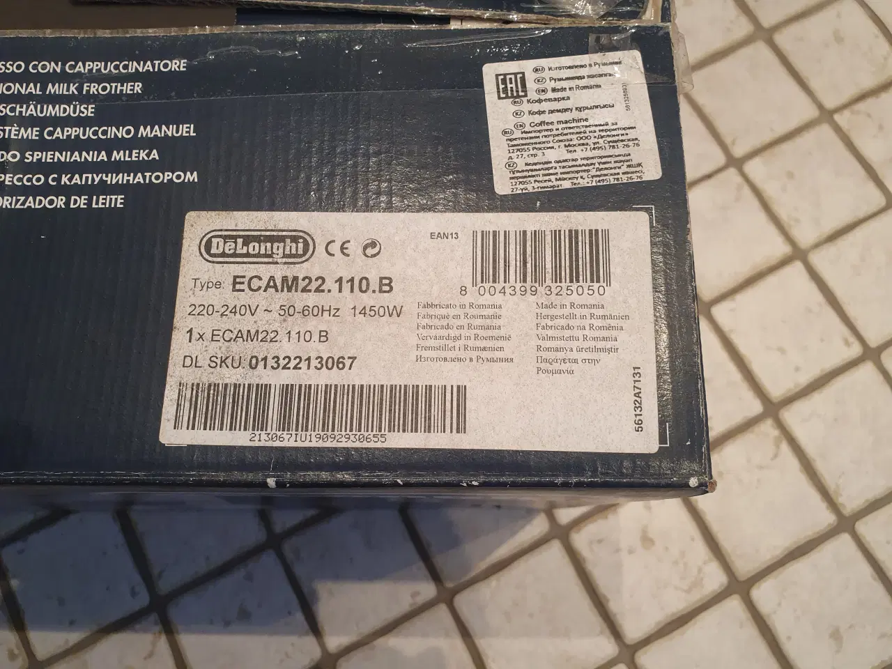 Billede 1 - De Longhi Ecam22 22.110B Espressomaskine