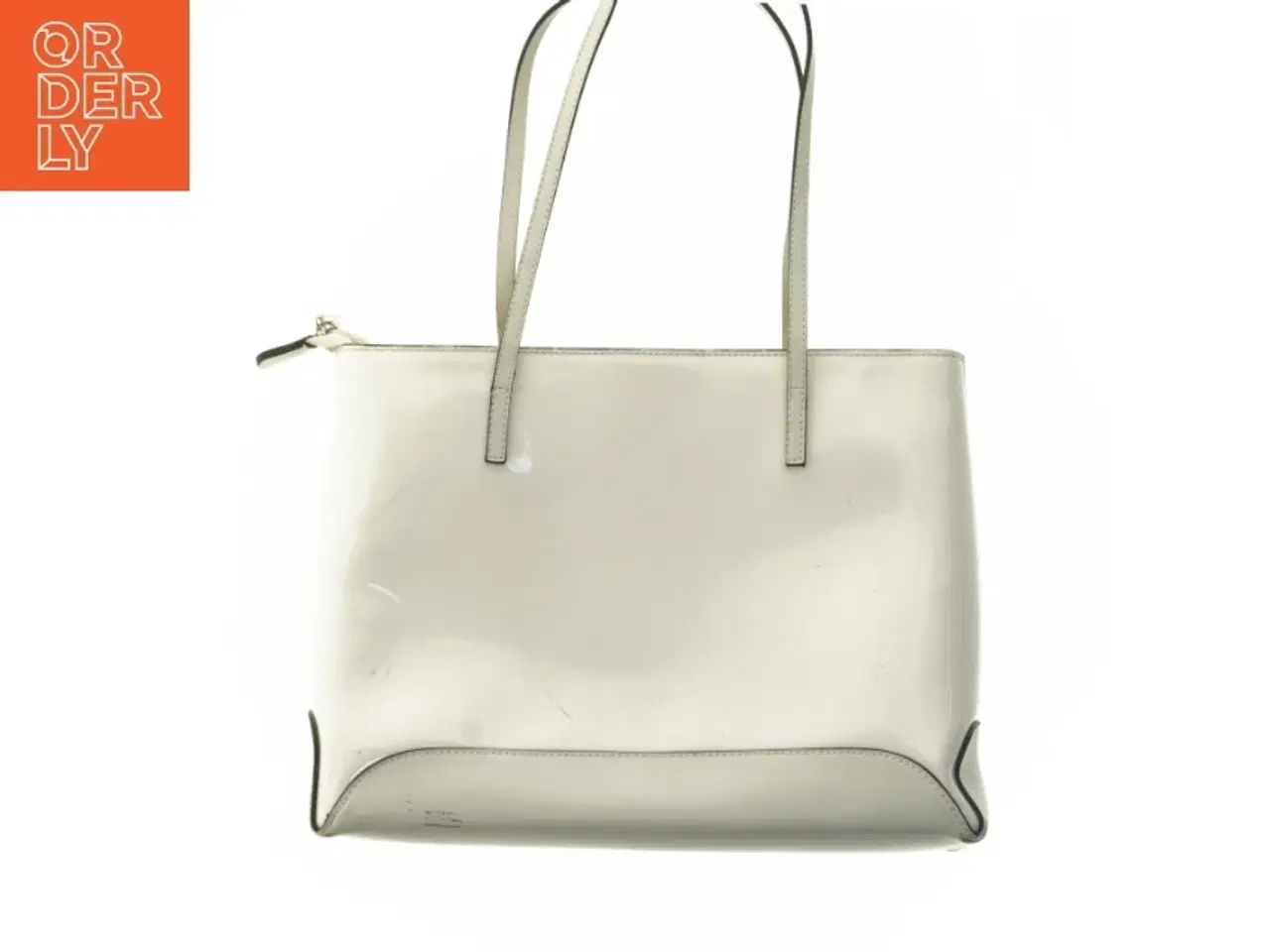 Billede 2 - Hvid taske med skulderstropper fra David Jones (str. 25x32 cm)