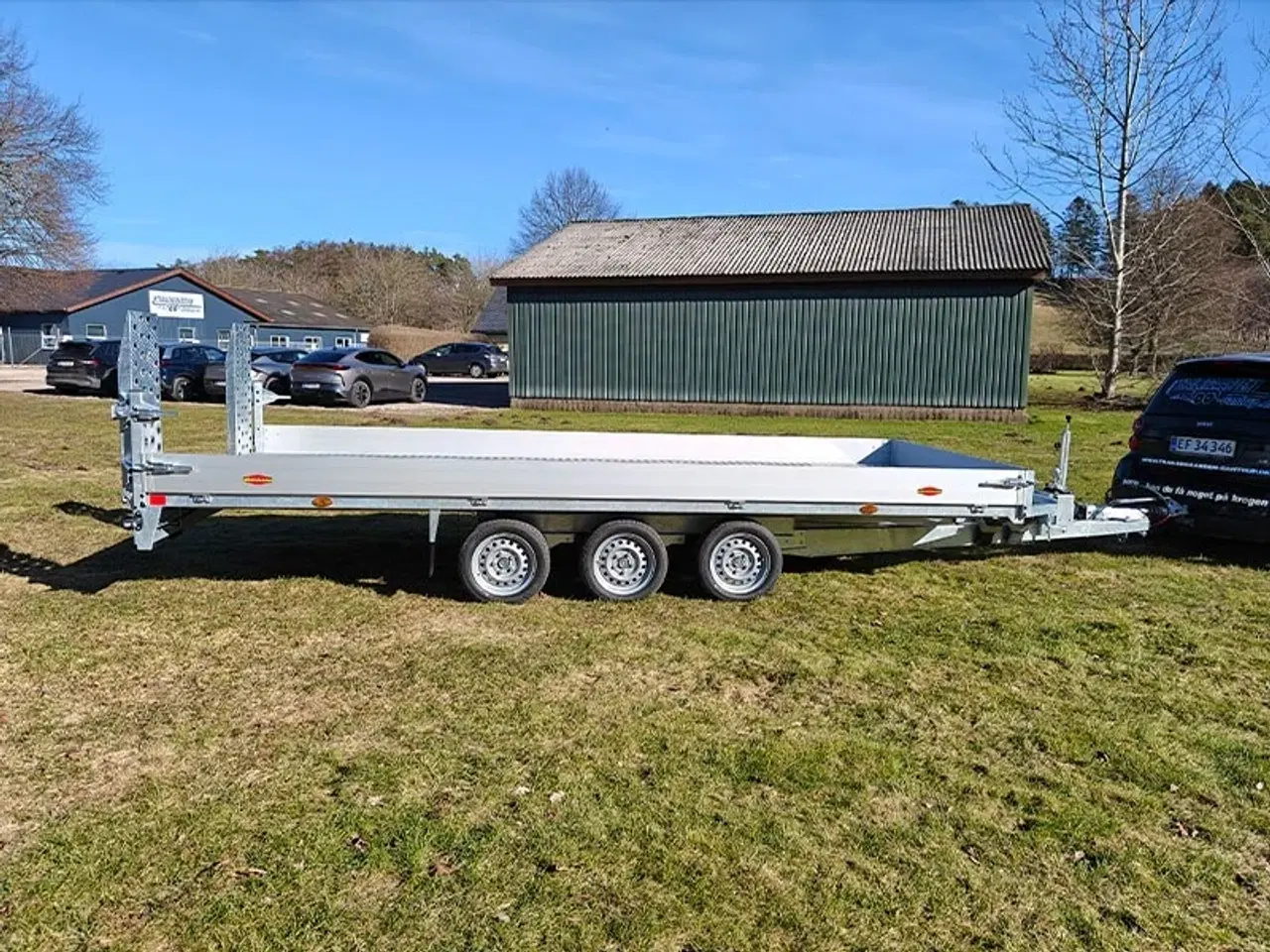 Billede 1 - Böckmann Maskintrailer - tip - Alu bund - LED baglygter