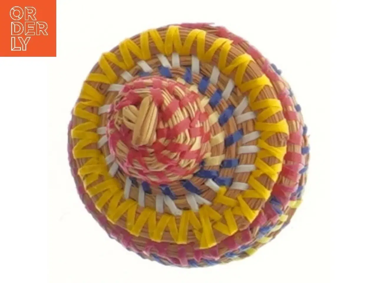 Billede 4 - Lille flettet kurv med låg (str. 7x8 cm)