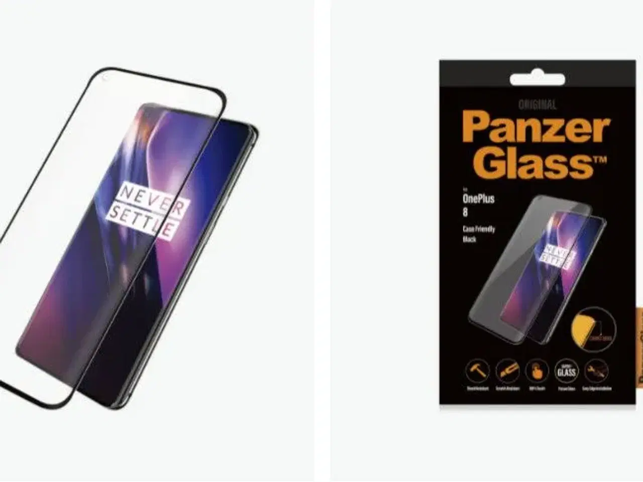 Billede 1 - PanzerGlass? OnePlus 8 - Sort