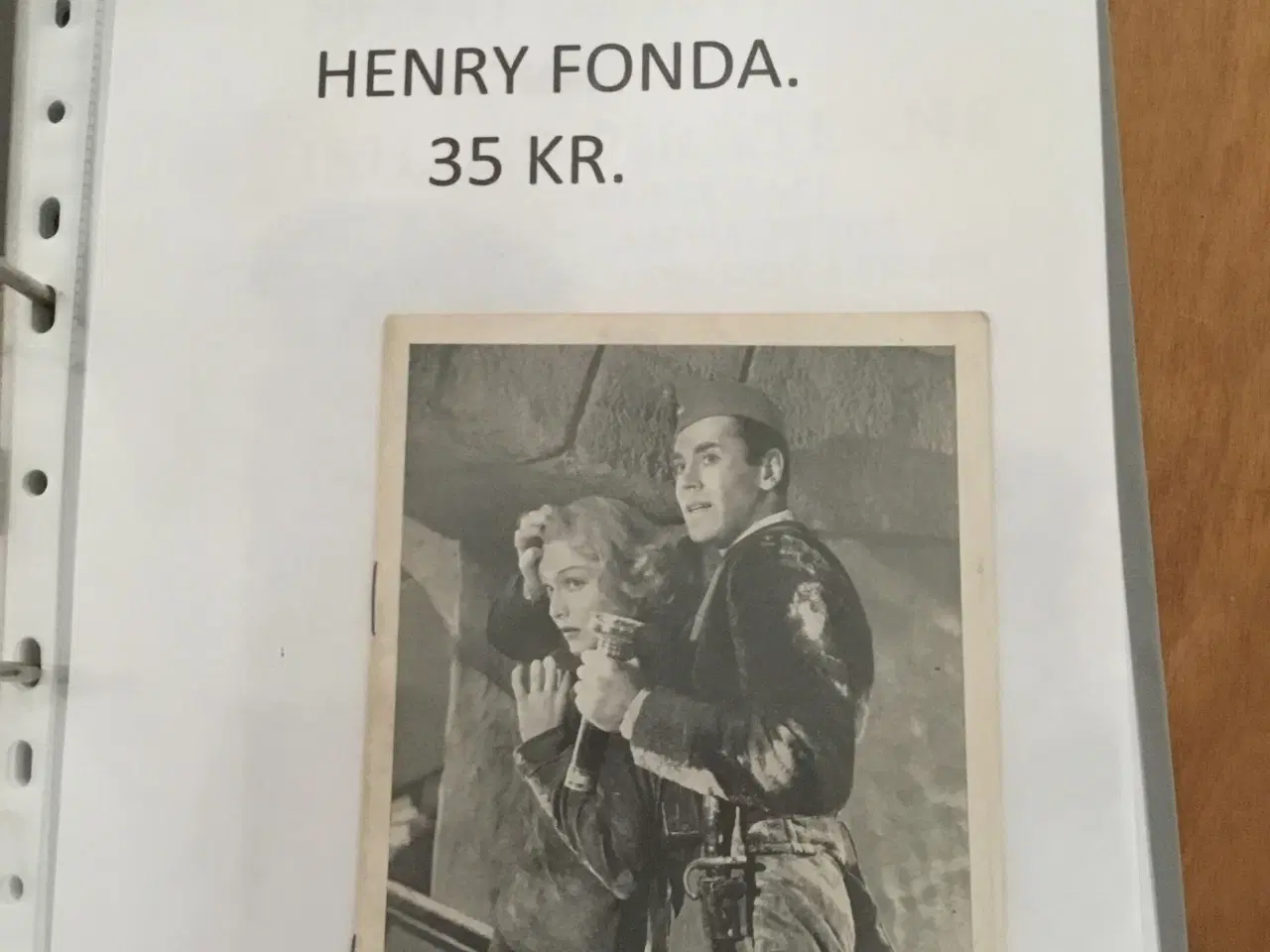 Billede 6 - HENRY FONDA - FILMPROGRAMMER - Se Pris