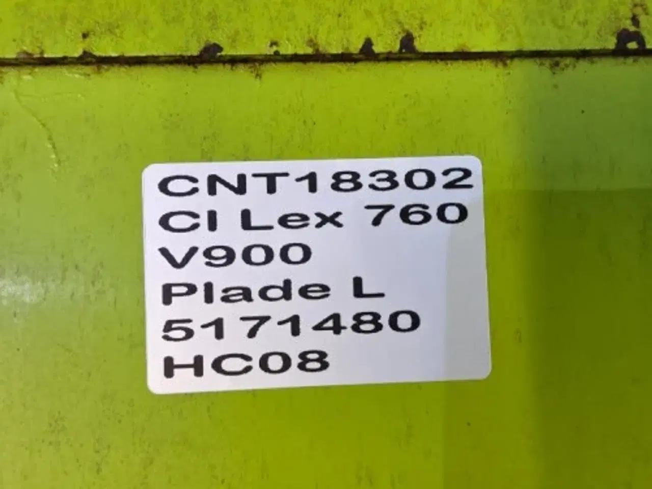 Billede 16 - Claas V900 Plade L. 5171480