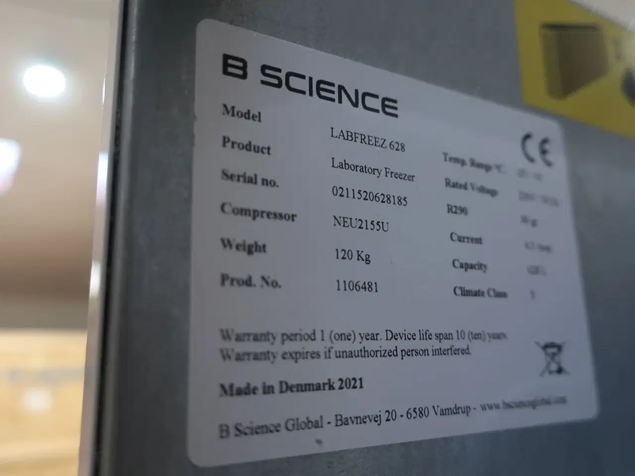 Billede 6 - Fryseskab B SCIENCE LABFREEZ 628