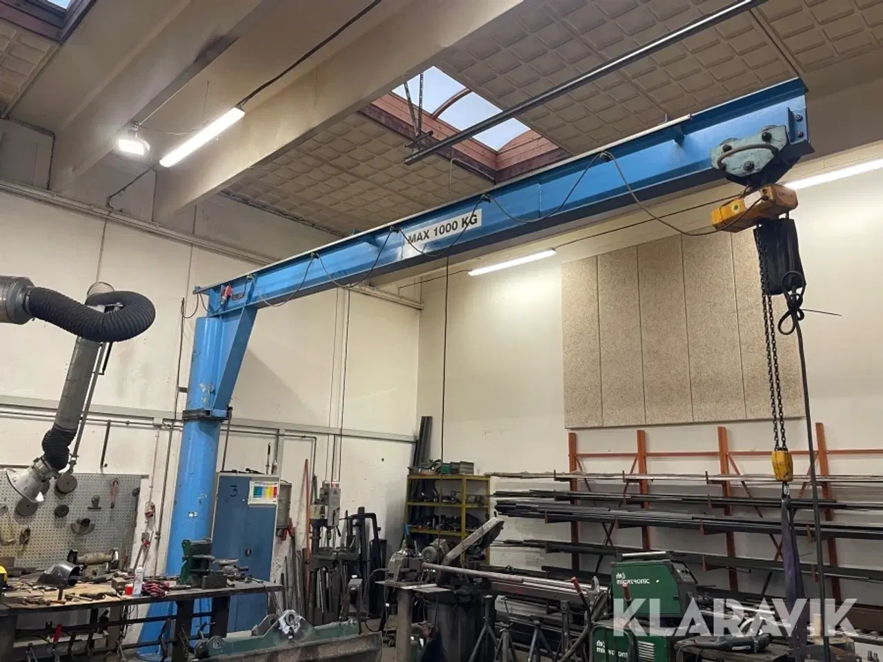 Billede 2 - Værkstedkran Københavns Maskinfabrik 1000kg