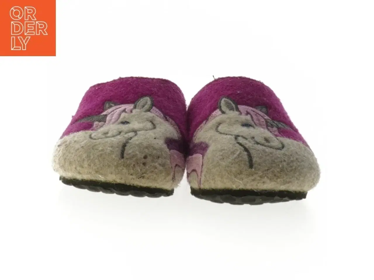 Billede 3 - Børne-slippers str. 31 med enhjørning motiv fra Lindenbaum (str. 31 )