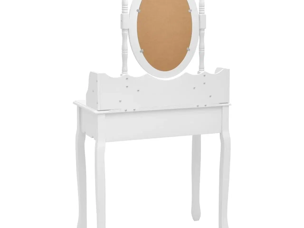 Billede 5 - Sminkebordssæt med taburet 75x69x140 cm kejsertræ hvid