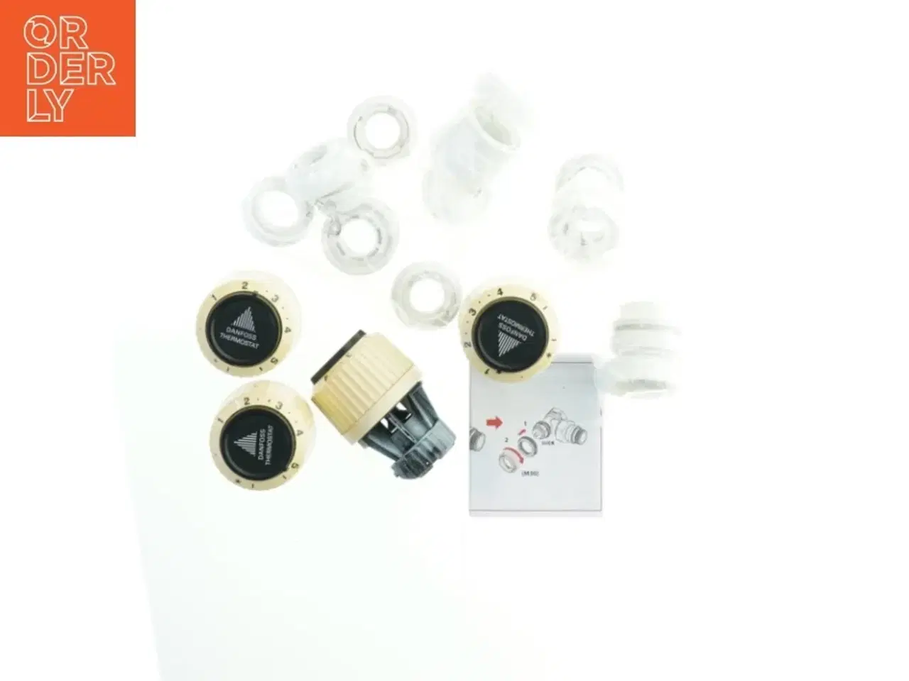 Billede 1 - Termostat hoveder med fittings fra Danfoss