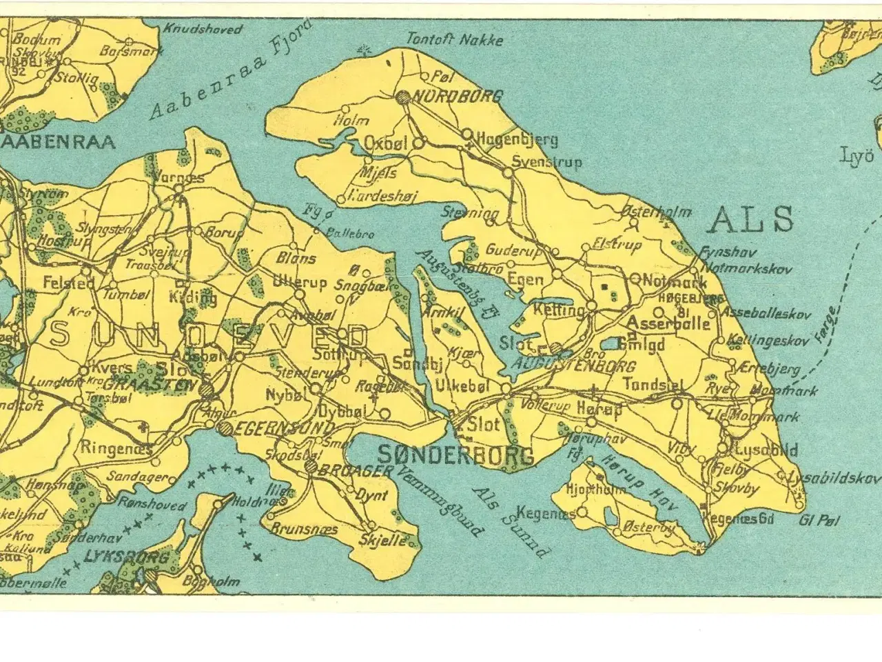 Billede 1 - Kort over Als, Sundeved og Broagerland