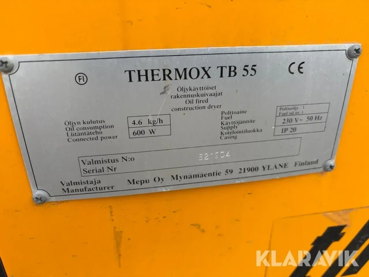 Billede 5 - Varmekanon Thermox TB55