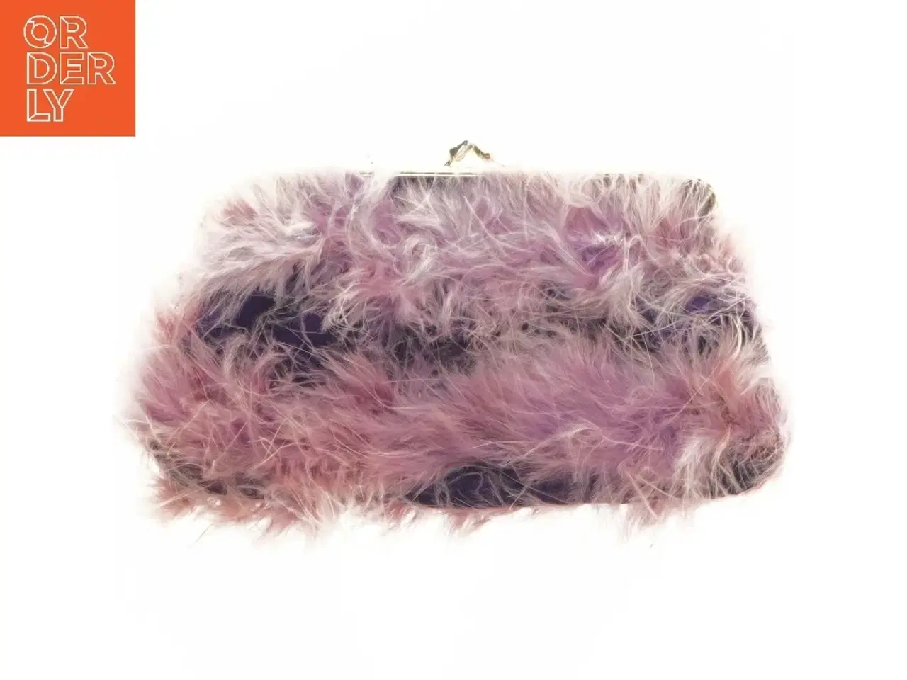 Billede 3 - Vintage Lille fluffy håndtaske fra 60erne (str. 20x11 cm)