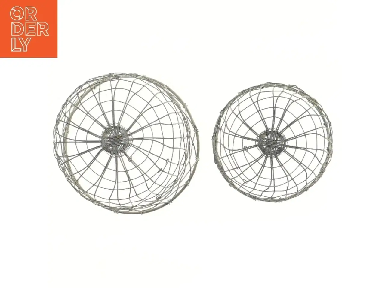 Billede 3 - Trådkurve sæt af 2 (str. Ø 19 og 16 cm)
